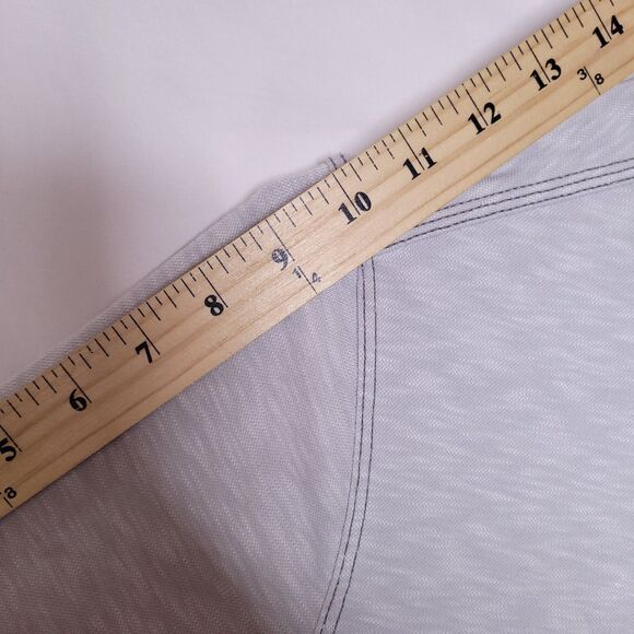 Johnston & Murphy Polo Shirt Mens Medium Light Gray - Picture 9 of 12